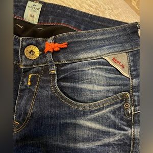 Replay Classic Blue Straight Jeans - Size 24